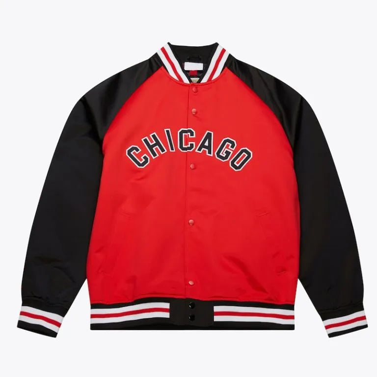 Chicago White Sox Vintage Logo Double Clutch Red Satin Men's Jacket
