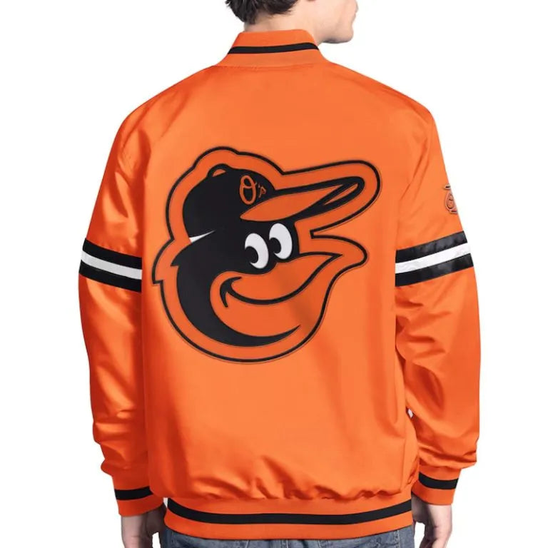 Baltimore Orioles Scout Full-Snap Varsity Satin Jacket