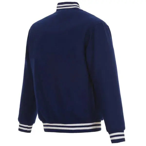 Atlanta Braves Varsity Navy Blue Wool Varsity Men's Bomber Jacket