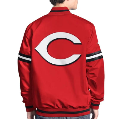 Cincinnati Reds Scout Full-Snap Varsity Satin Men's Jacket