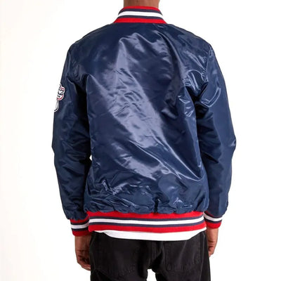Chicago White Sox Full-Snap Varsity Navy Blue Satin Men's Jacket