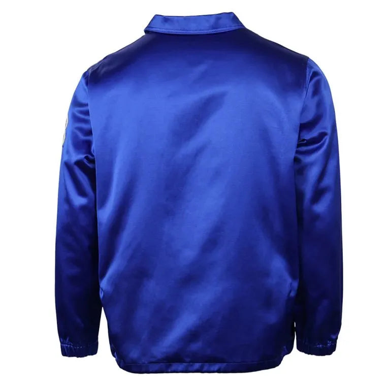 Brooklyn Dodgers 1945 Full-Snap Blue Satin Men's Bomber Windbreaker Jacket