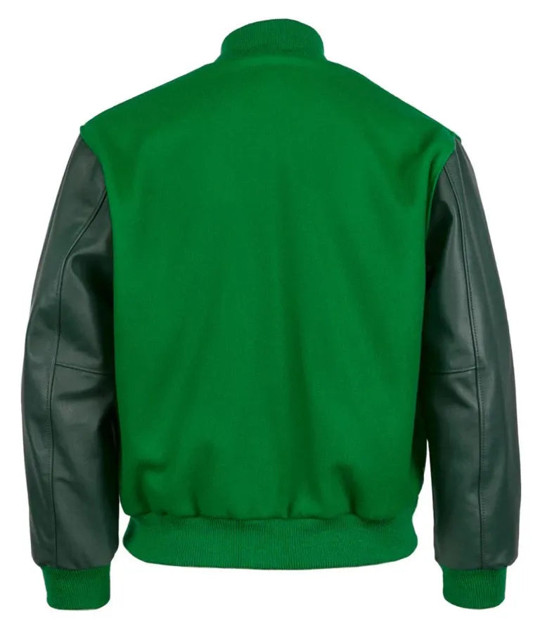 1932 Chicago White Sox Green Wool & Leather Sleeves Varsity Men's Jacket