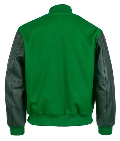 1932 Chicago White Sox Green Wool & Leather Sleeves Varsity Men's Jacket