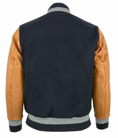 1938 Boston Red Sox Navy Blue Wool and Brown Leather Sleeves Varsity Men's Jacket