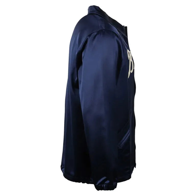 Atlanta Braves 1968 Navy Full-Snap Satin Men's Windbreaker Bomber Jacket