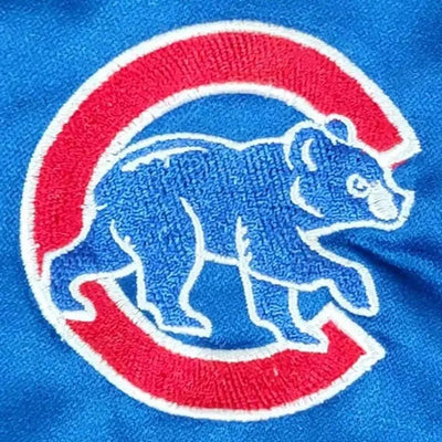 Chicago Cubs Youth Royal Blue Full-Snap Men's Bomber Jacket
