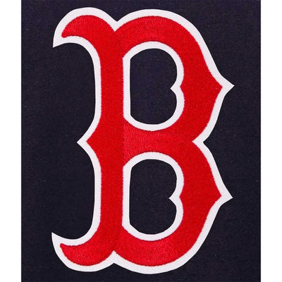 Boston Red Sox Embroidered Logo Varsity Navy Blue Wool Men's Jacket