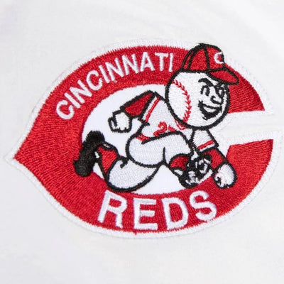 Cincinnati Reds Special Script Full-Snap Heavyweight Red Satin Varsity Men's Jacket