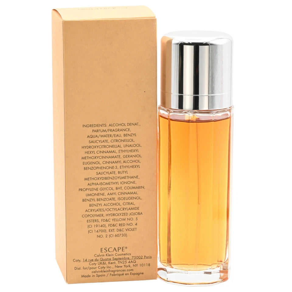 ESCAPE Calvin Klein women EDP Perfume 3.4 oz 3.3 New in Box 100 ml