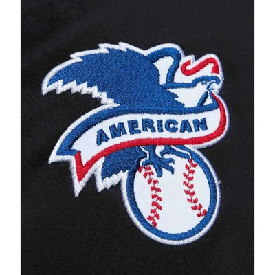Chicago White Sox Heavyweight Varsity Full-Snap Black Satin Men's Jacket