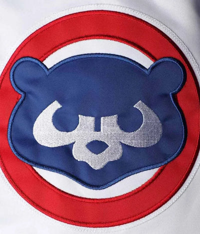 Starter Chicago Cubs The Legend Varsity White and Royal Blue Satin Men's Jacket