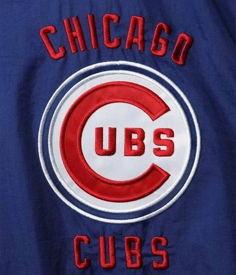 Chicago Cubs The Jet III Royal Blue Satin Full-Snap Men's Bomber Jacket
