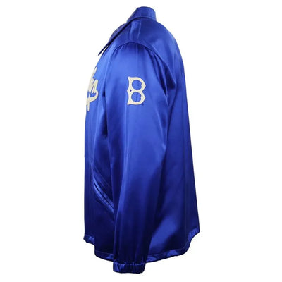 Brooklyn Dodgers 1945 Full-Snap Blue Satin Men's Bomber Windbreaker Jacket