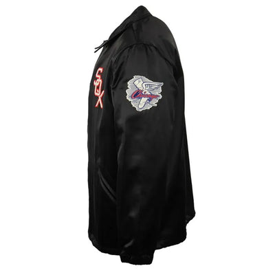 Chicago White Sox 1959 Full-Snap Black Satin Windbreaker Men's Jacket