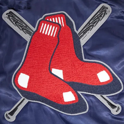 Boston Red Sox Mashup Classic Rib Full-Snap Navy Blue Satin Men's Jacket