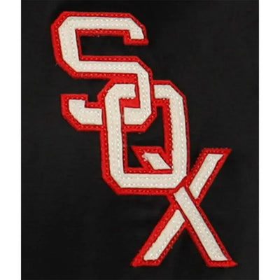 Chicago White Sox 1959 Full-Snap Black Satin Windbreaker Men's Jacket
