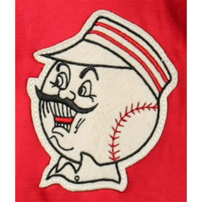 Cincinnati Reds 1955 Full-Snap Red Satin Windbreaker Men's Jacket