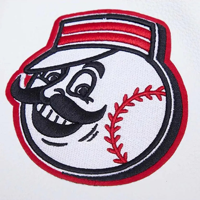 Cincinnati Reds Retro Classic Red & White Varsity Wool & Leather Men's Jacket