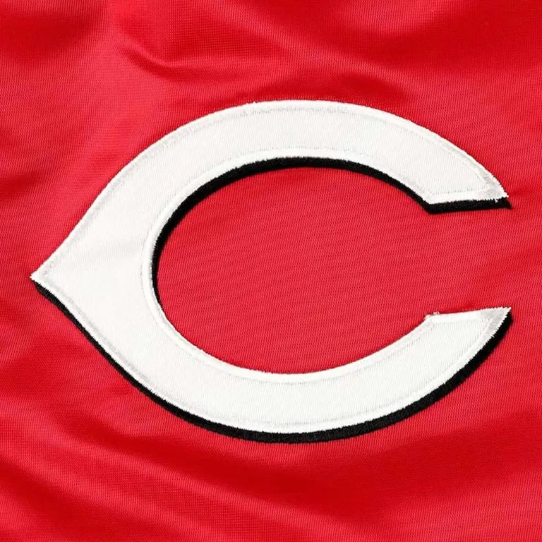 Cincinnati Reds Pick & Roll Red Satin Full-Snap Men's Jacket