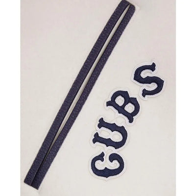 Chicago Cubs White Wool & Black Leather Sleeves Varsity Men's Jacket
