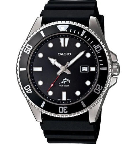 CASIO MDV106-1AV Mens DURO 200M Black Resin Strap w Date Analog Sport Watch
