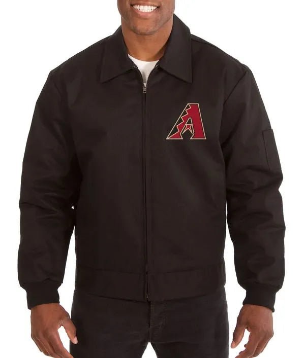 Arizona Diamondbacks Workwear Black Cotton Men's Jacket