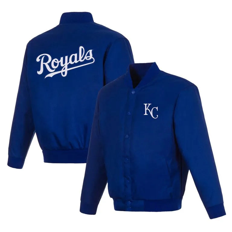Kansas City Royals Full-Snap Varsity Royal Blue Wool Men's Jacket
