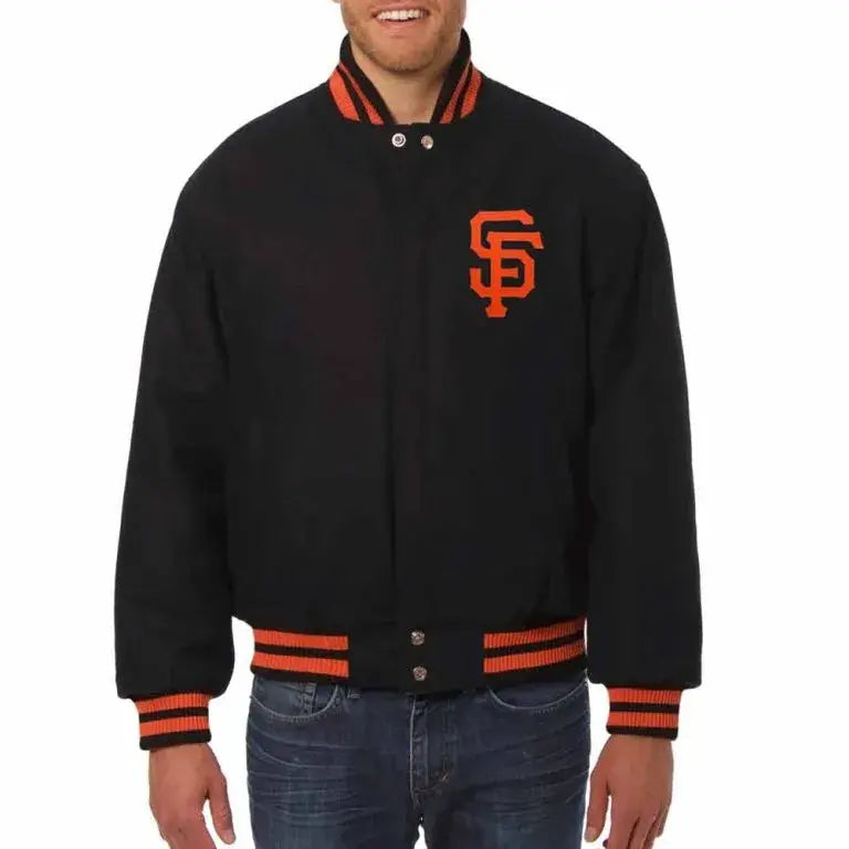 San Francisco Giants Varsity Black All-Wool Men's Jacket