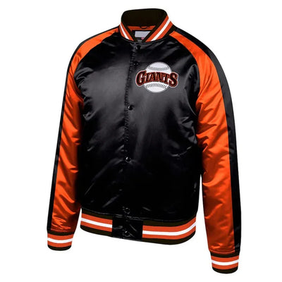 San Francisco Giants Colorblocked Satin Full-Snap Men's Jacket