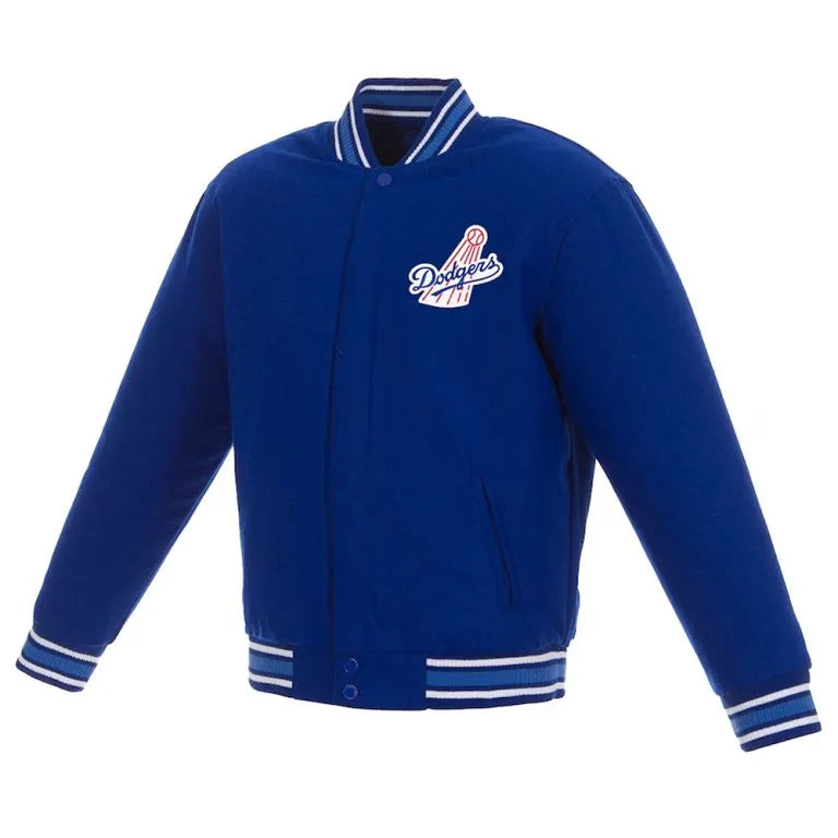 Los Angeles Dodgers Royal Blue All Wool Varsity Men's Jacket