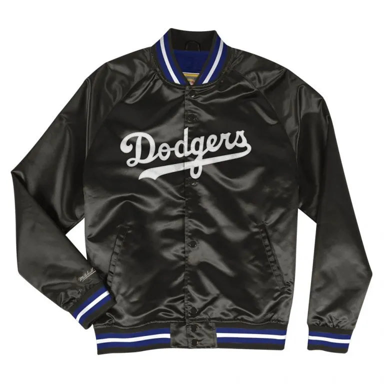 Los Angeles Dodgers Lightweight Satin Full-Snap Men's Jacket