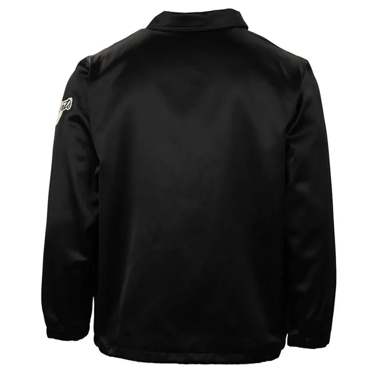 1954 New York Giants Full-Snap Varsity Black Satin Men's Bomber Windbreaker Jacket