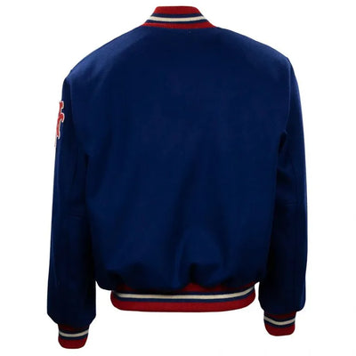 1932 New York Giants All Blue Wool Men's Full-Button Varsity Letterman Jacket