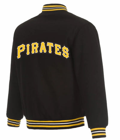 Pittsburgh Pirates Letterman Varsity Black Wool Men's Jacket