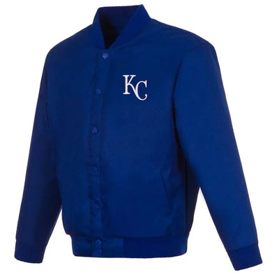 Kansas City Royals Full-Snap Varsity Royal Blue Wool Men's Jacket