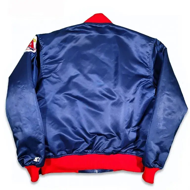 80s Anaheim Angels Baseball Bomber Satin Men's Jacket