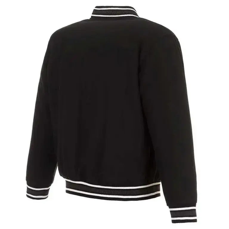 Oakland Athletics Varsity Letterman Wool Black Men's Jacket