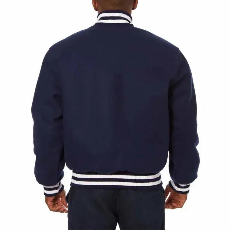 San Diego Padres Bomber Navy Blue Wool Men's Jacket