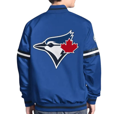 Toronto Blue Jays Scout Full-Snap Varsity Royal Blue Satin Men's Jacket