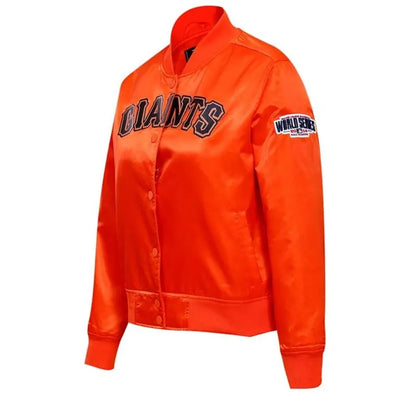 San Francisco Giants World Series Orange Satin Full-Snap Men's Jacket