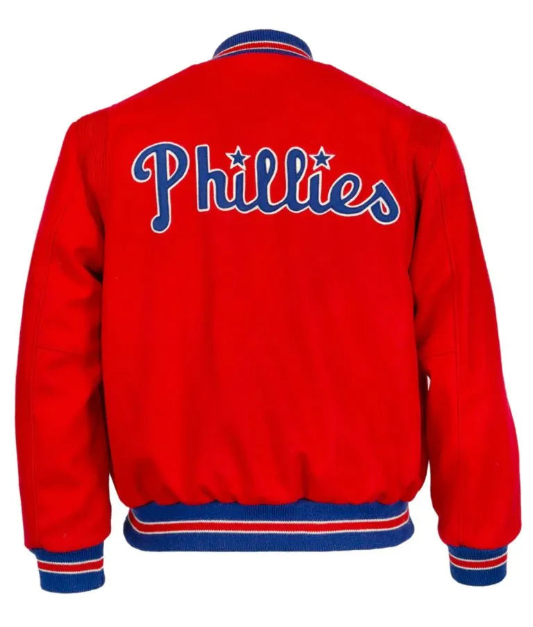 1949 Philadelphia Phillies Red Wool Varsity Men's Jacket