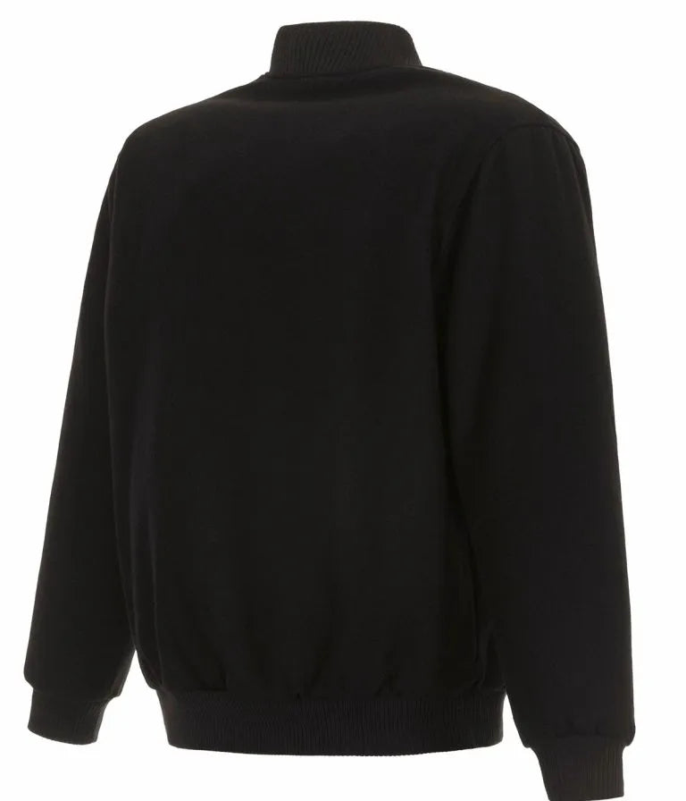 Colorado Rockies Black Wool Varsity Bomber Men's Jacket