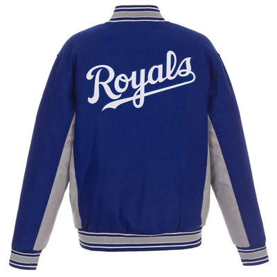 Kansas City Royals Accent Varsity Royal Blue Wool Men's Jacket