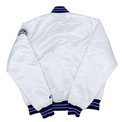 1990’s Colorado Rockies White Satin Full-Snap Bomber Men's Jacket