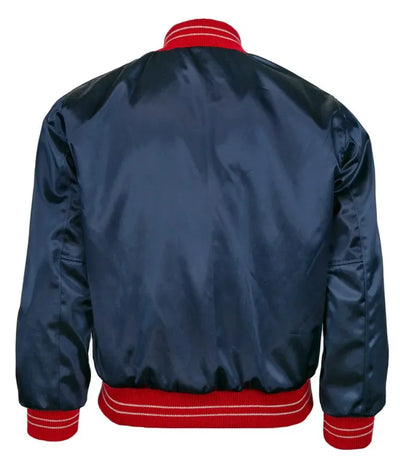 1937 Philadelphia Phillies Blue Satin Bomber Men's Jacket