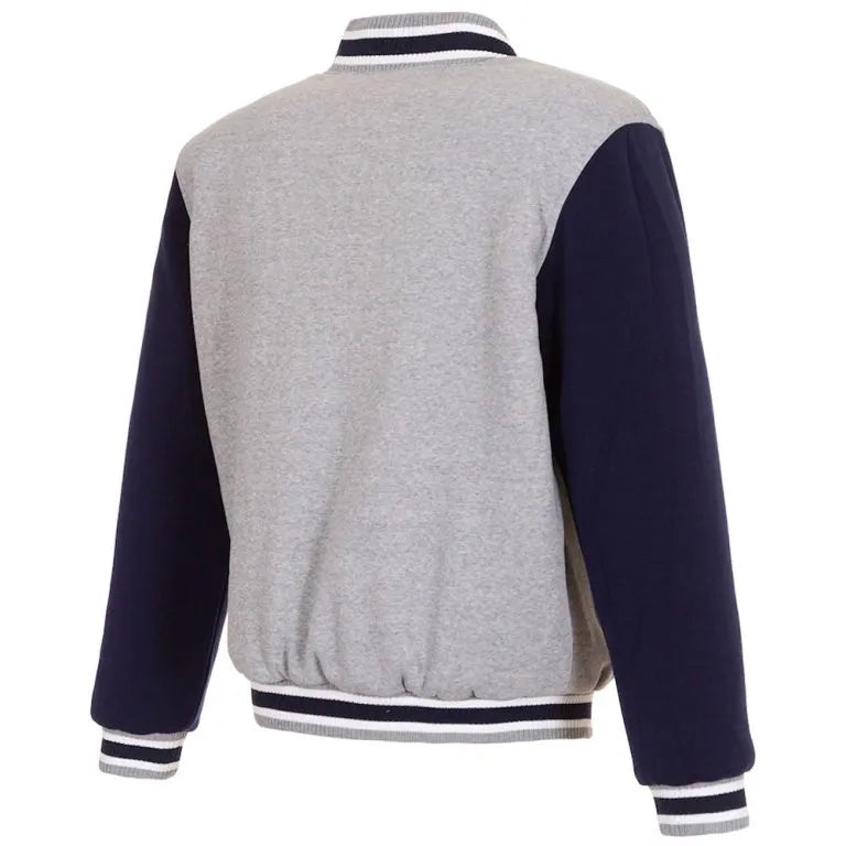 Minnesota Twins Gray & Navy Blue Wool Varsity Men's Jacket