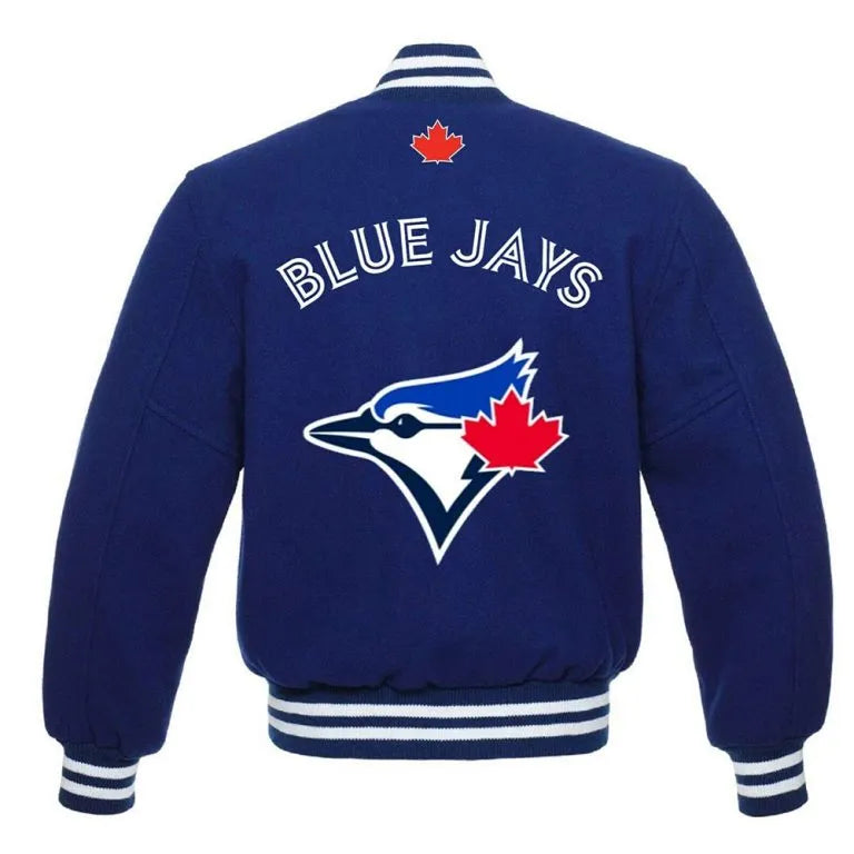 Toronto Blue Jays Royal Blue All Wool Varsity Men's Jacket