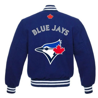 Toronto Blue Jays Royal Blue All Wool Varsity Men's Jacket