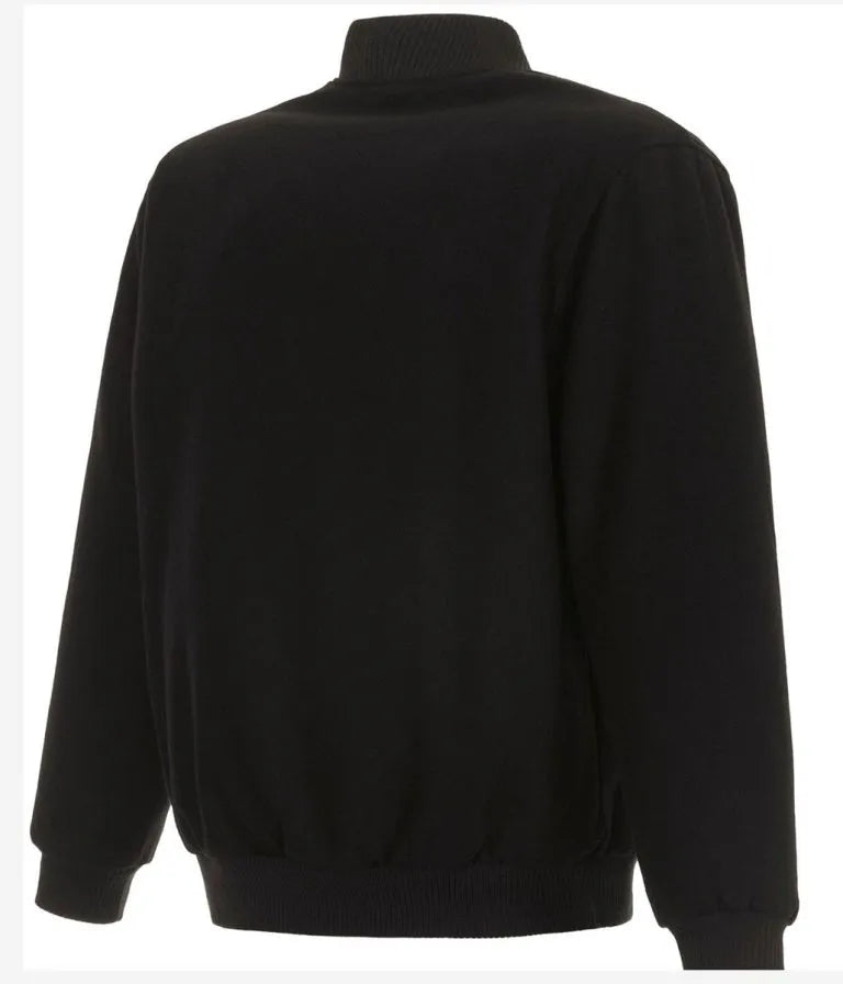 Oakland Athletics Bomber Black Wool Men's Jacket